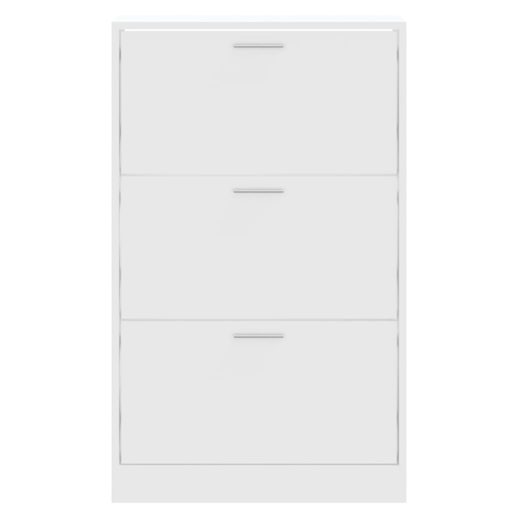 Armoire à chaussures Blanc 63x24x103 cm Bois d'ingénierie - XIOS