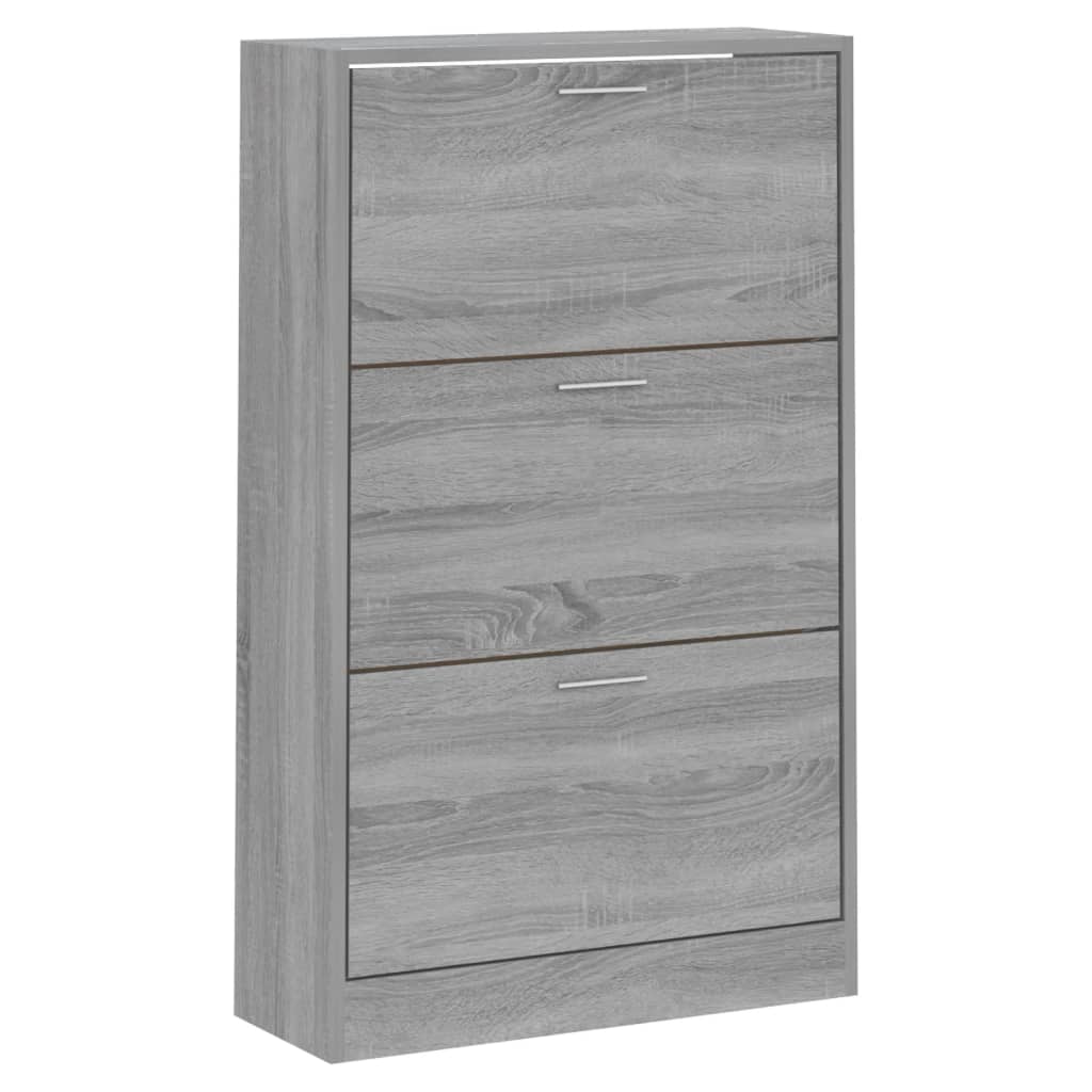 Armoire à chaussures Sonoma gris 63x24x103 cm Bois d'ingénierie - XIOS