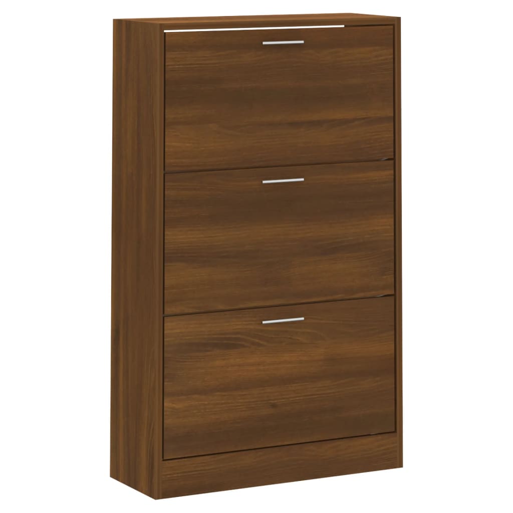 Armoire à chaussures Chêne marron 63x24x103cm Bois d'ingénierie - XIOS