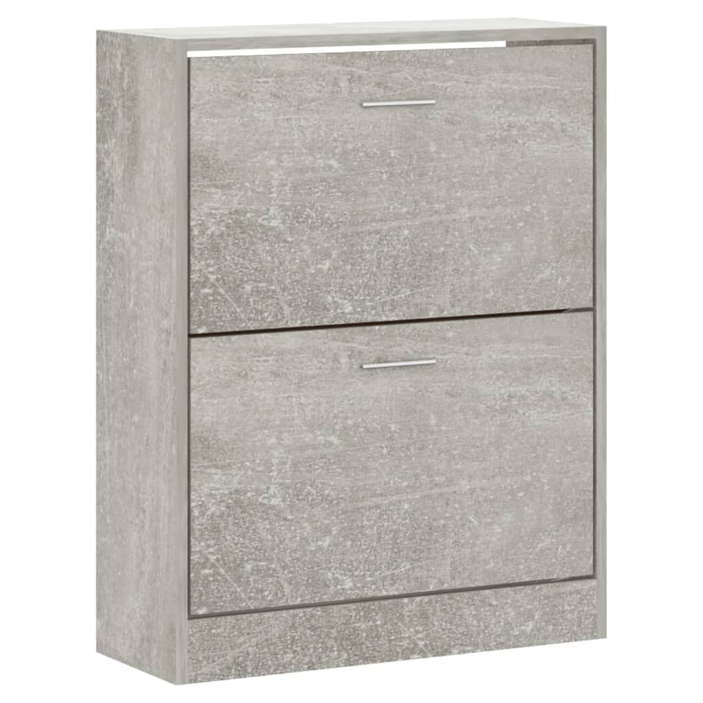Armoire à chaussures Gris béton 63x24x81 cm Bois d'ingénierie - XIOS
