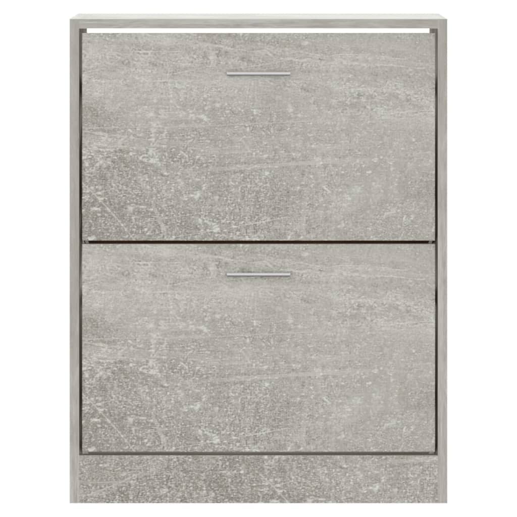 Armoire à chaussures Gris béton 63x24x81 cm Bois d'ingénierie - XIOS