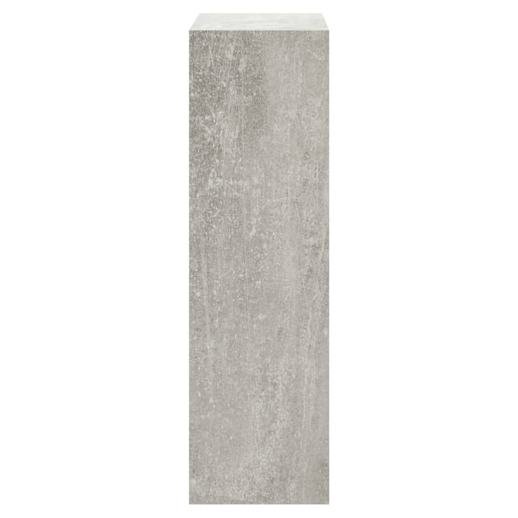 Armoire à chaussures Gris béton 63x24x81 cm Bois d'ingénierie - XIOS