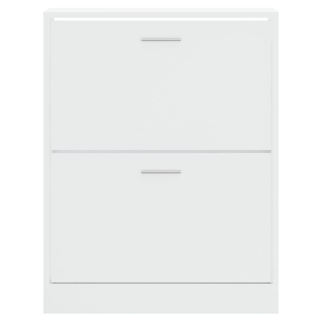 Armoire à chaussure Blanc brillant 63x24x81 cm Bois ingénierie - XIOS