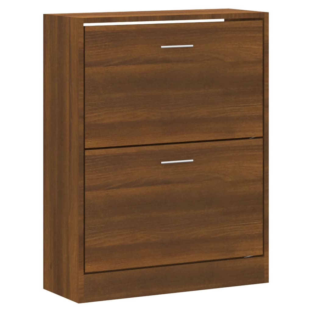 Armoire à chaussures Chêne marron 63x24x81 cm Bois d'ingénierie - XIOS