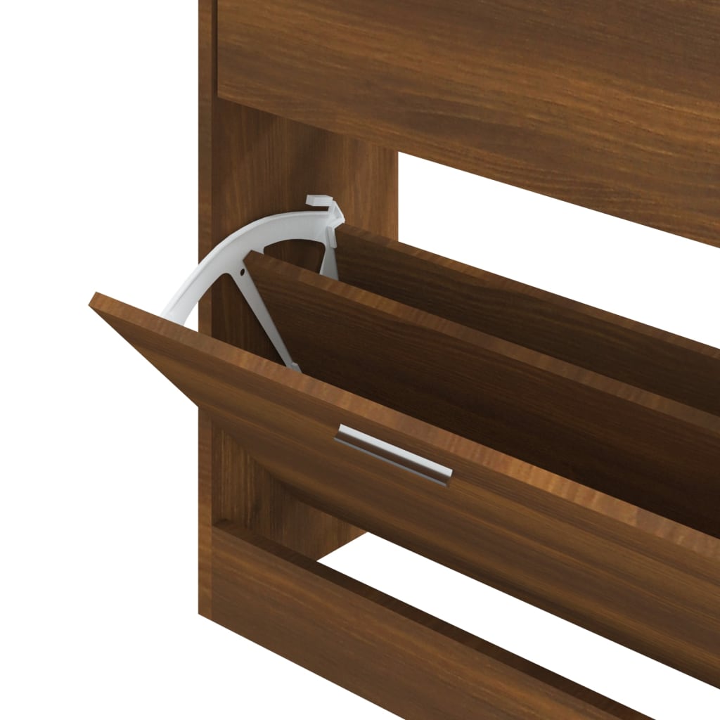 Armoire à chaussures Chêne marron 63x24x81 cm Bois d'ingénierie - XIOS