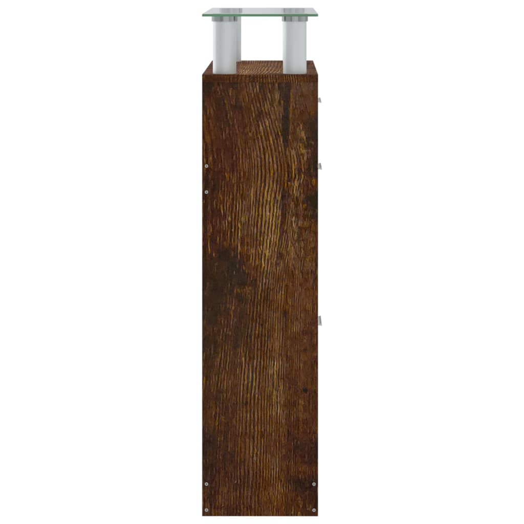Armoire à chaussures Chêne fumé 63x24x104 cm Bois d'ingénierie - XIOS