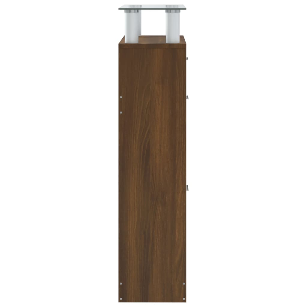 Armoire à chaussures Chêne marron 63x24x104cm Bois d'ingénierie - XIOS