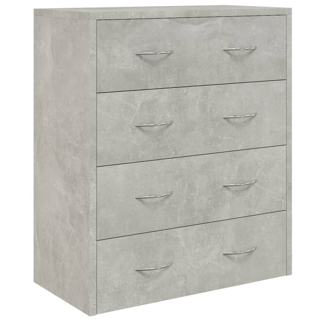 Buffet avec 4 tiroirs 60x30,5x71 cm Gris béton - XIOS