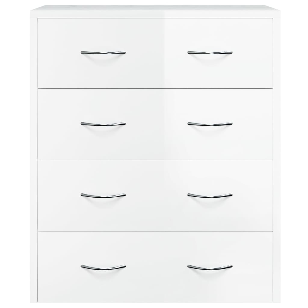 Buffet avec 4 tiroirs 60x30,5x71 cm Blanc brillant - XIOS