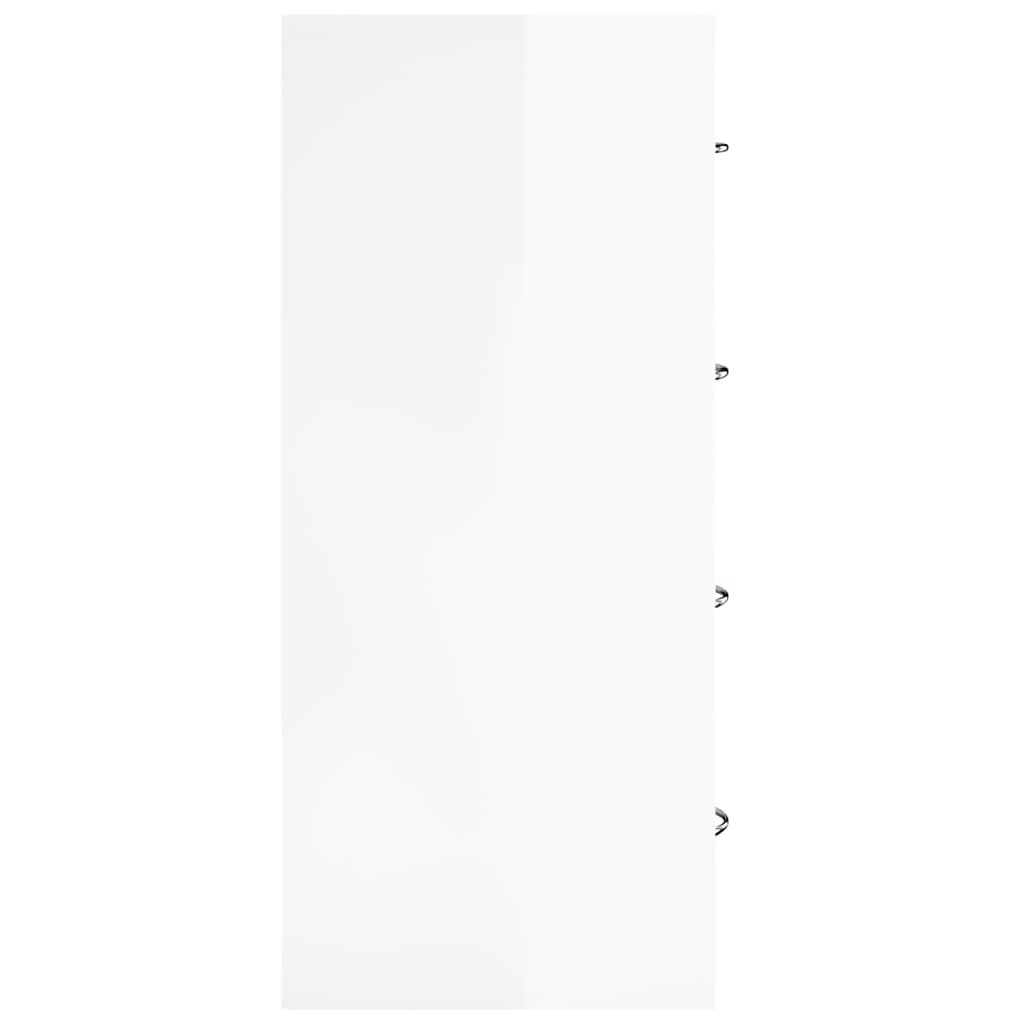 Buffet avec 4 tiroirs 60x30,5x71 cm Blanc brillant - XIOS