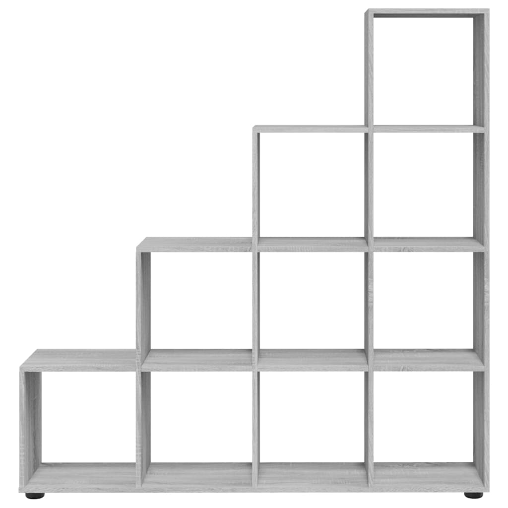 Bibliothèque escalier Sonoma gris 142 cm Bois d'ingénierie - XIOS