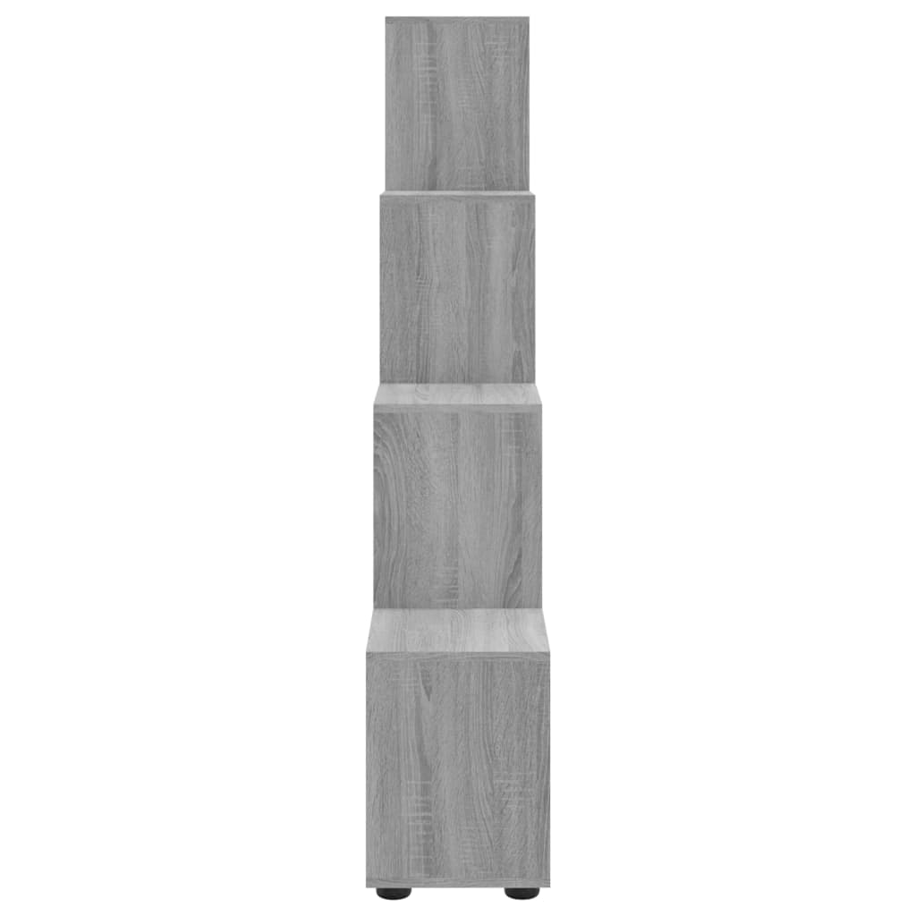 Bibliothèque escalier Sonoma gris 142 cm Bois d'ingénierie - XIOS