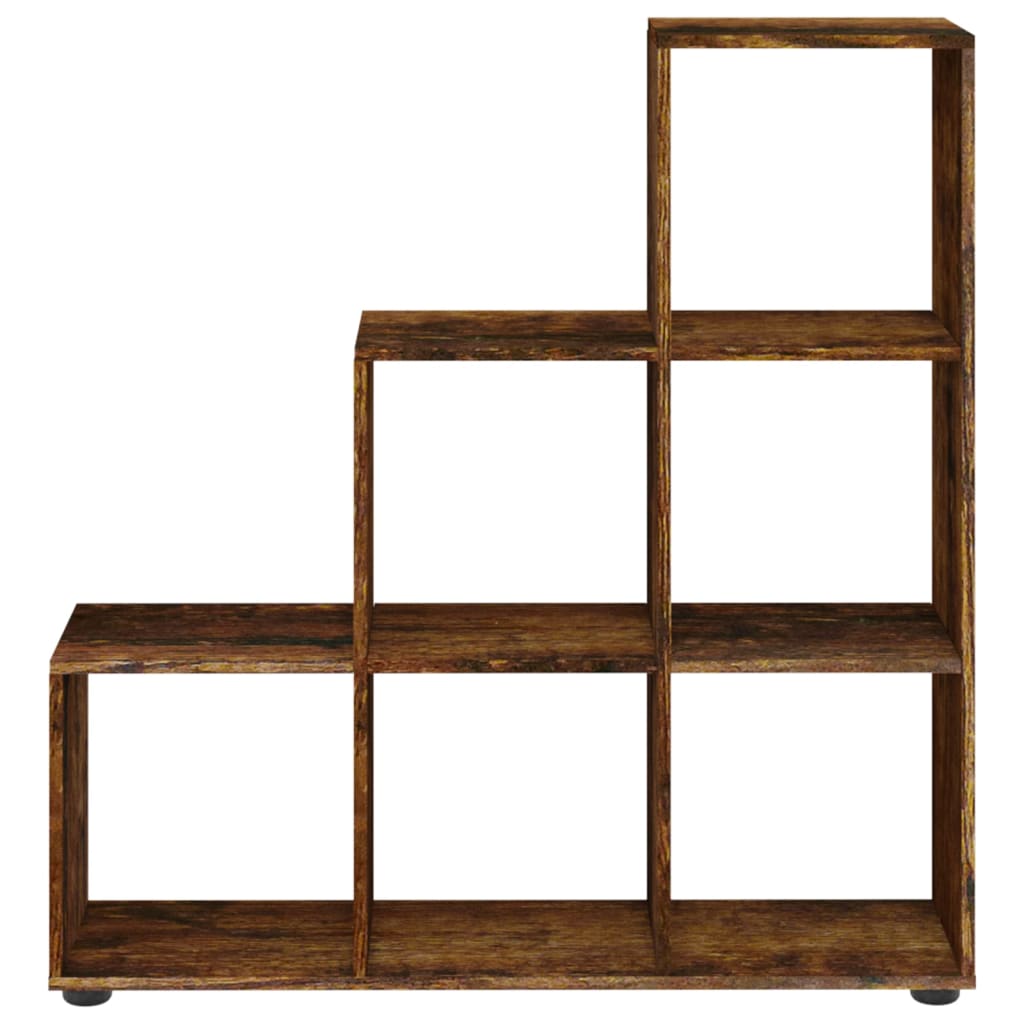 Bibliothèque escalier Chêne fumé 107 cm Bois d'ingénierie - XIOS