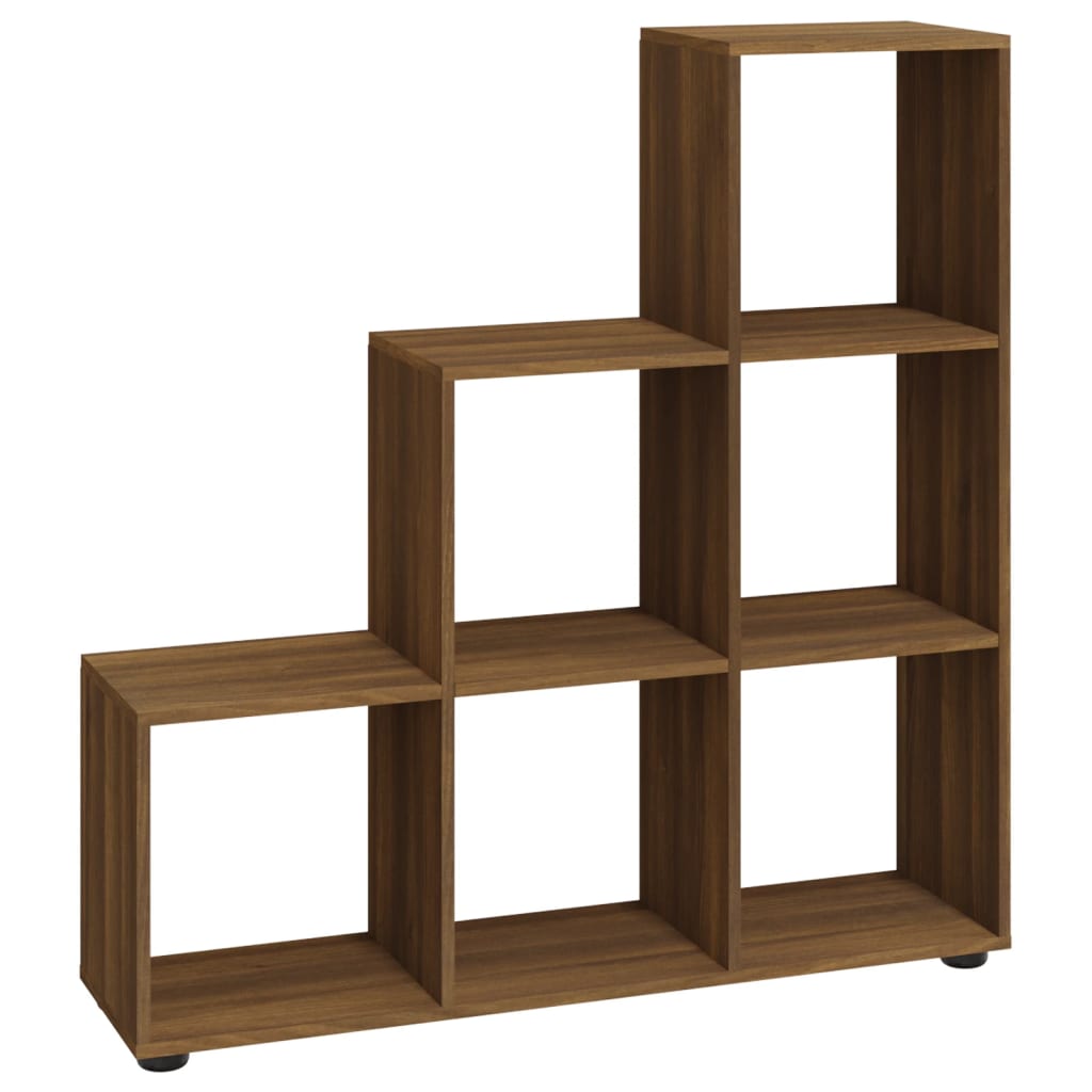 Bibliothèque escalier Chêne marron 107 cm Bois d'ingénierie - XIOS