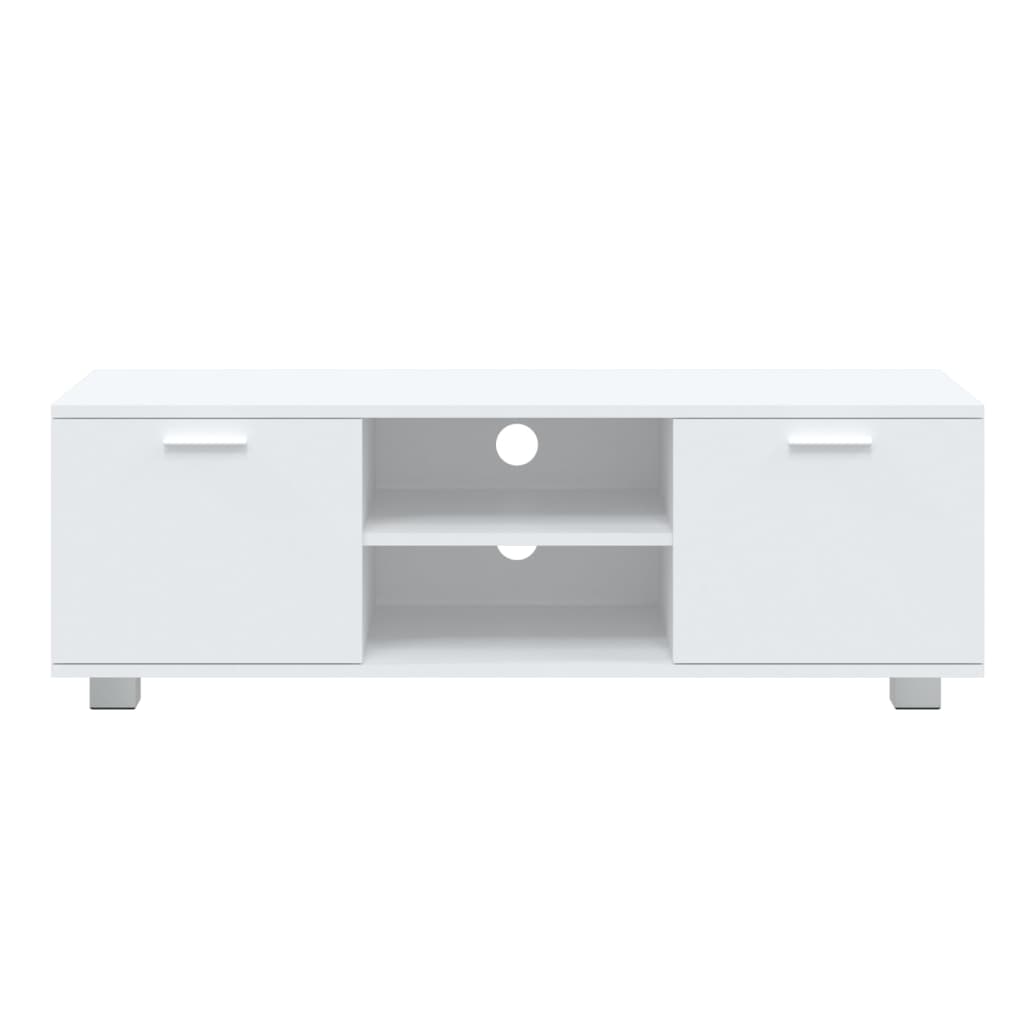 Meuble TV Blanc 120x40,5x35 cm Bois d'ingénierie Meubles TV vidaXL   