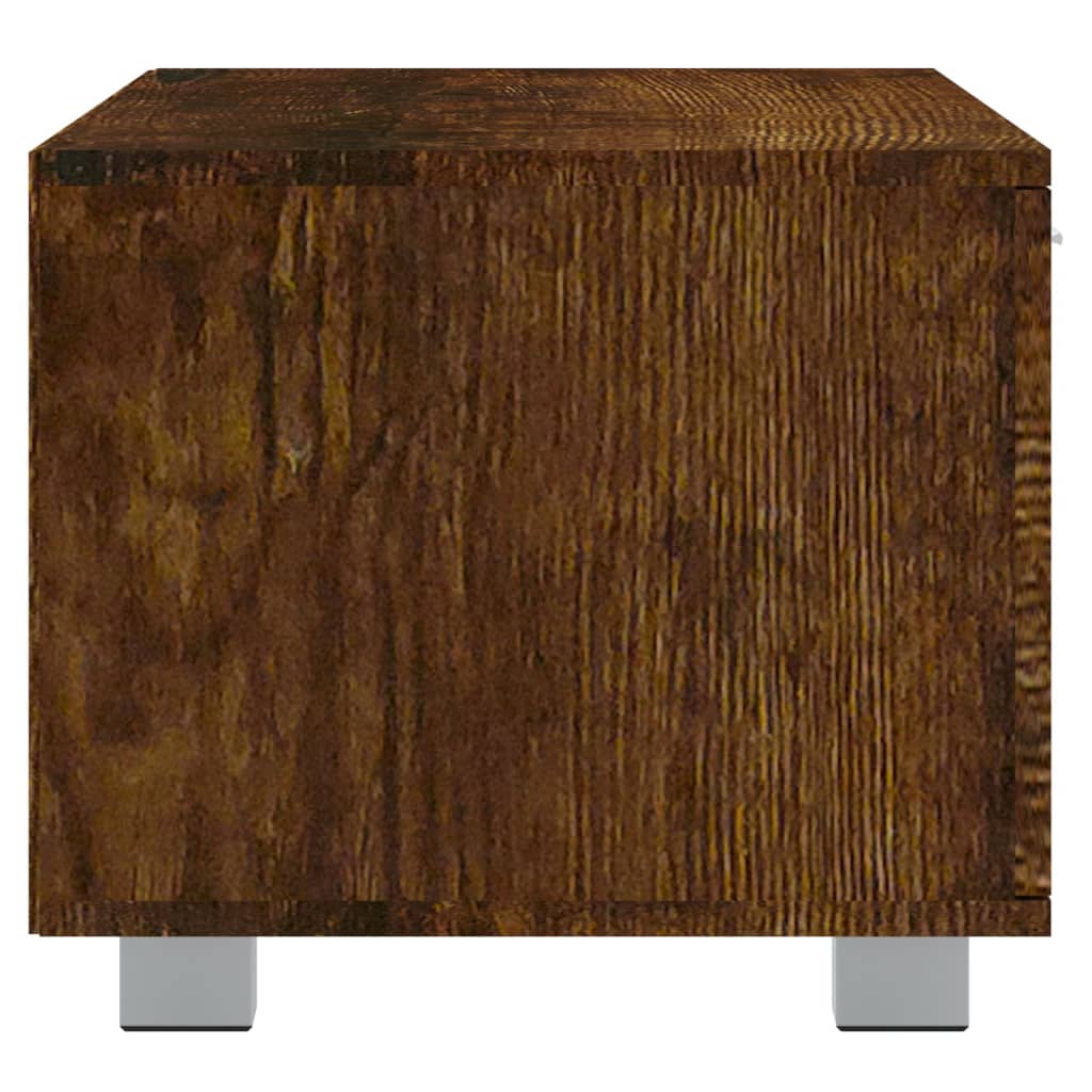 Meuble TV Chêne fumé 120x40,5x35 cm Bois d'ingénierie Meubles TV vidaXL   