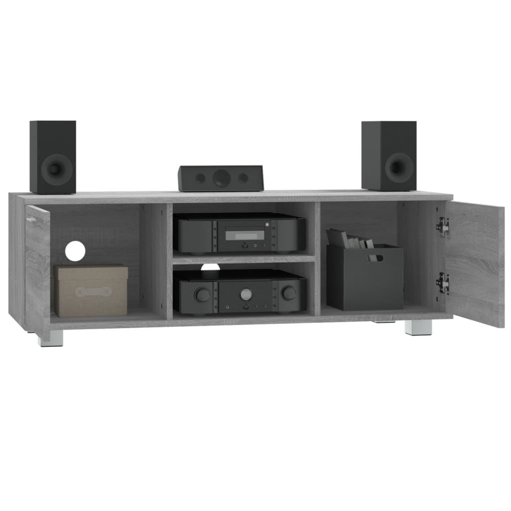 Meuble TV Sonoma gris 120x40,5x35 cm Bois d'ingénierie Meubles TV vidaXL   