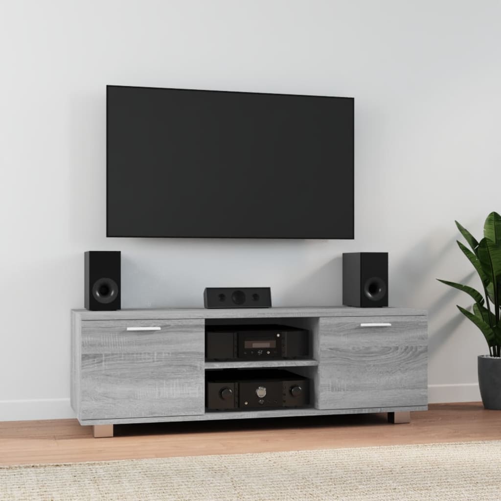 Meuble TV Sonoma gris 120x40,5x35 cm Bois d'ingénierie Meubles TV vidaXL   