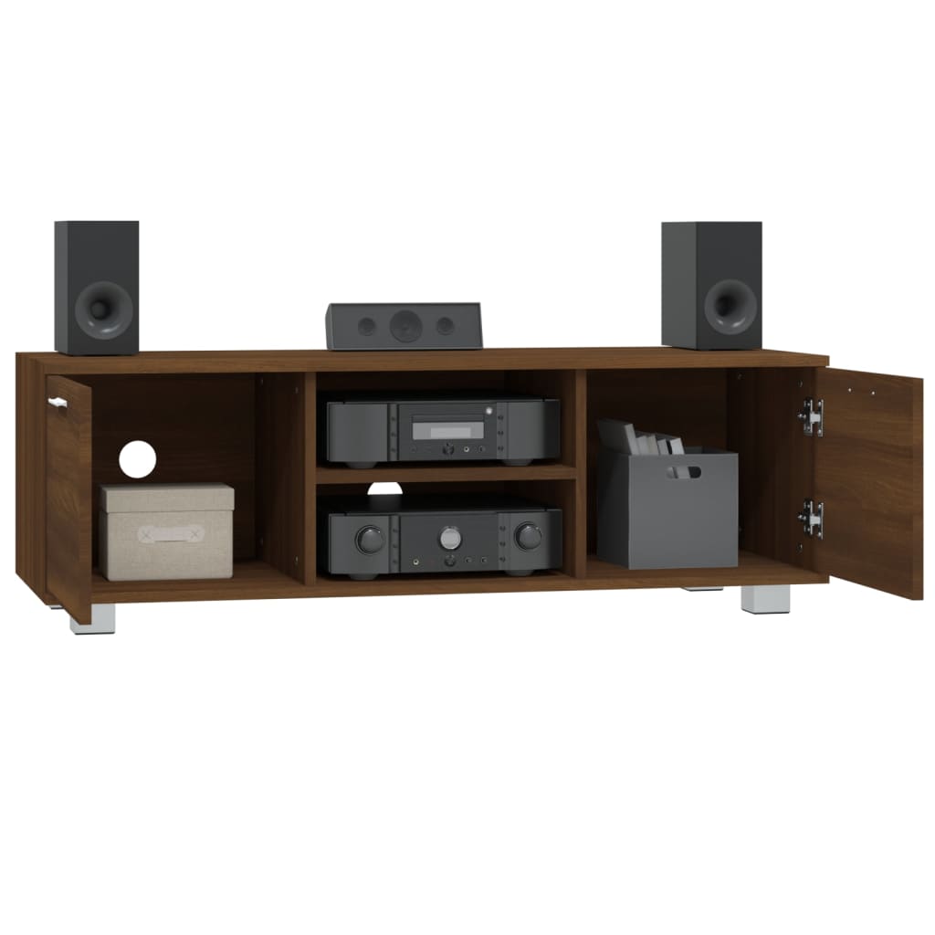 Meuble TV Chêne marron 120x40,5x35 cm Bois d'ingénierie Meubles TV vidaXL   
