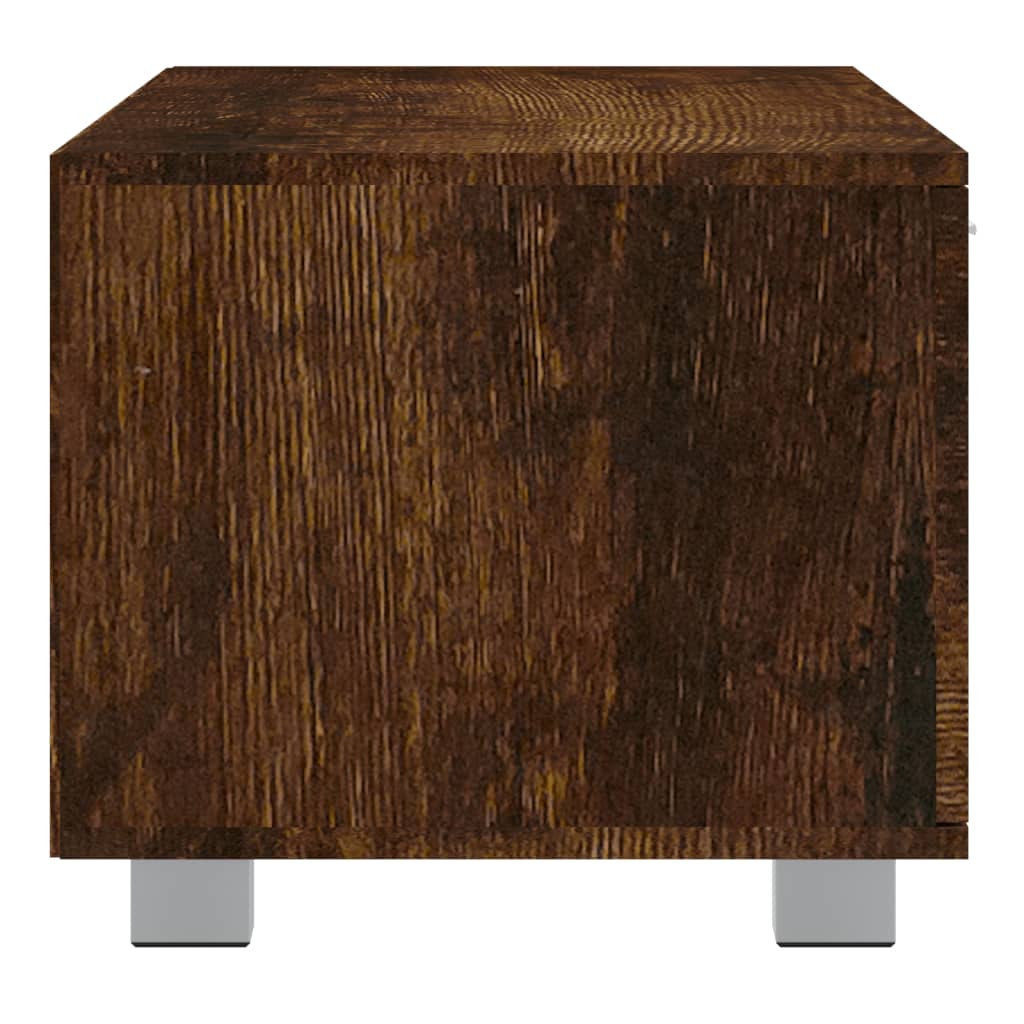 Meuble TV Chêne fumé 140x40,5x35 cm Bois d'ingénierie - XIOS
