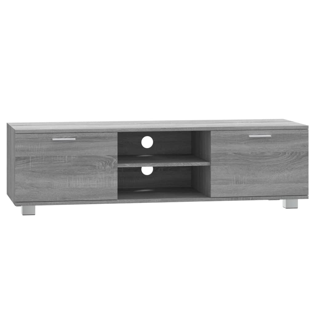 Meuble TV Sonoma gris 140x40,5x35 cm Bois d'ingénierie - XIOS