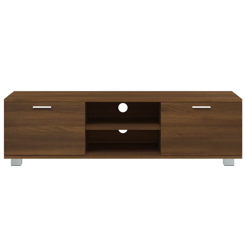 Meuble TV Chêne marron 140x40,5x35 cm Bois d'ingénierie - XIOS