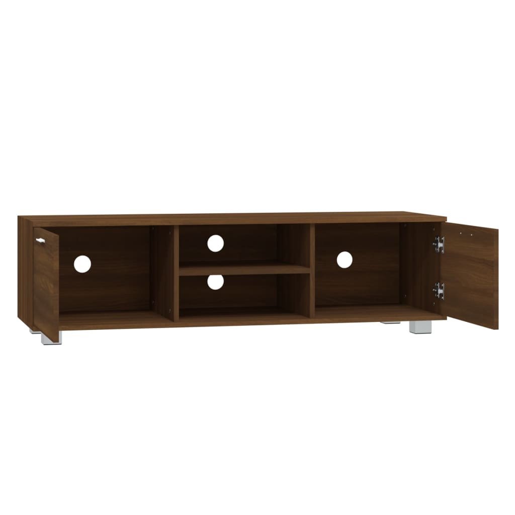 Meuble TV Chêne marron 140x40,5x35 cm Bois d'ingénierie - XIOS