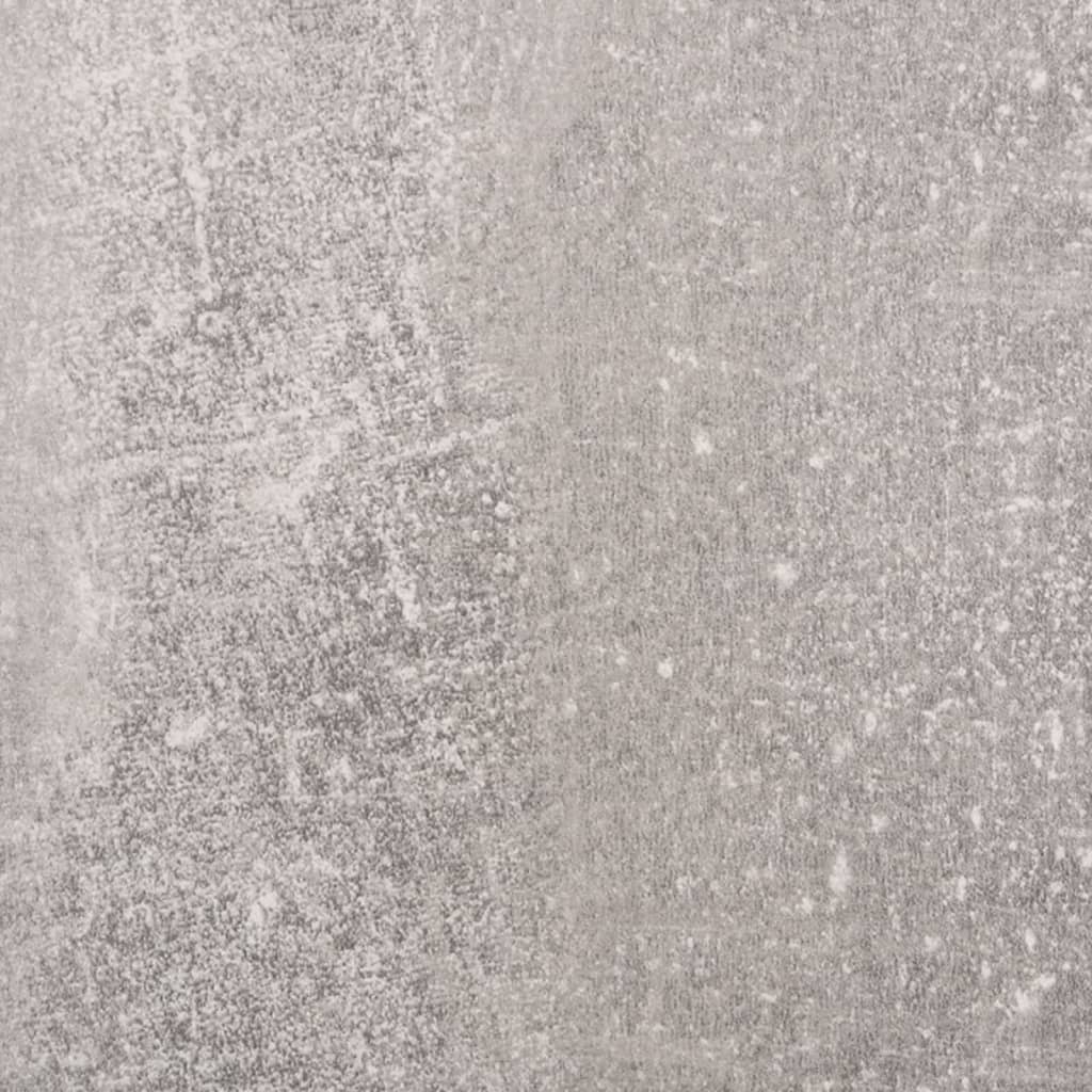 Armoire à chaussures et miroir 2 niveaux Gris béton 63x17x67 cm - XIOS
