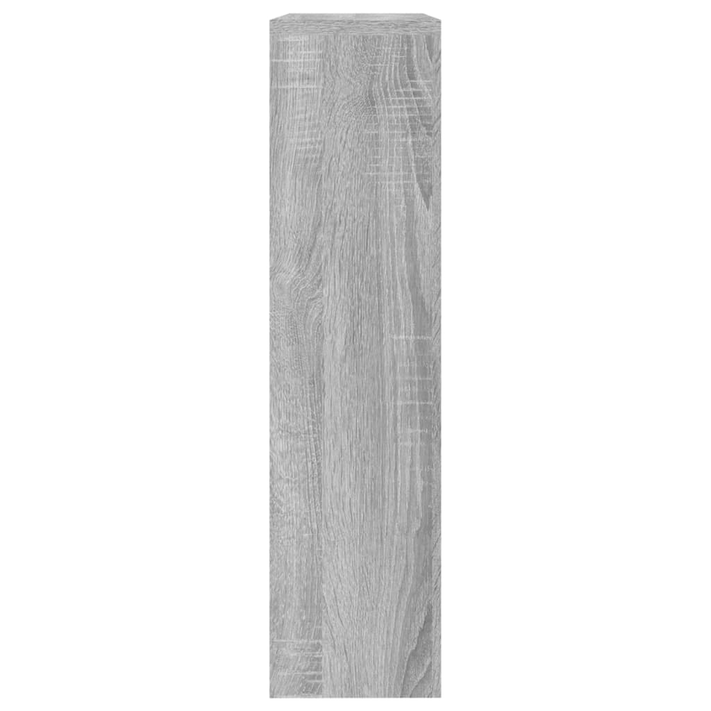 Armoire à chaussures miroir 2 niveaux Sonoma gris 63x17x67 cm - XIOS