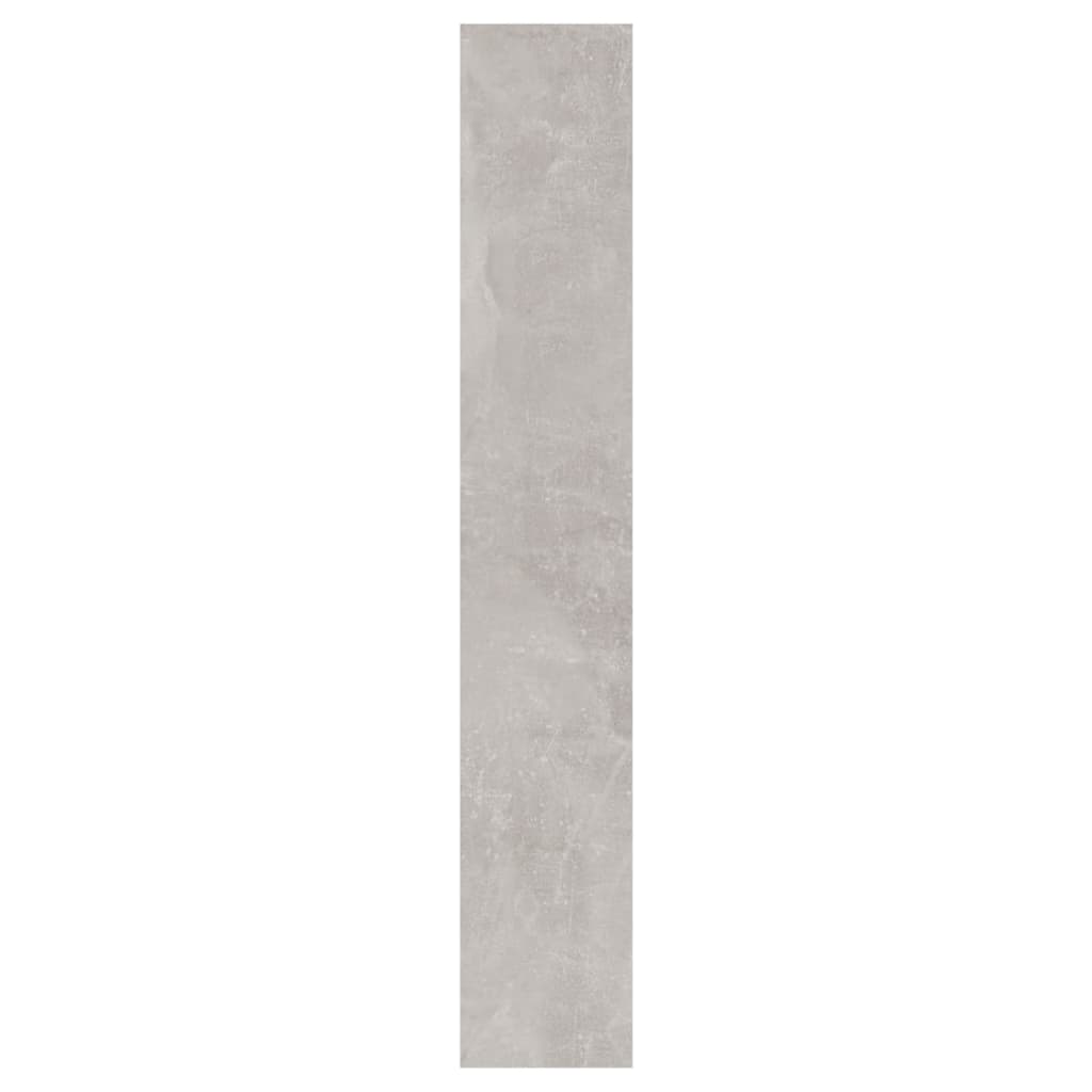 Armoire à chaussures miroir 3 niveaux Gris béton 63x17x102,5 cm - XIOS