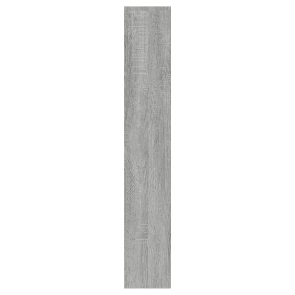 Armoire à chaussures miroir 3 niveaux Sonoma gris 63x17x102,5cm - XIOS