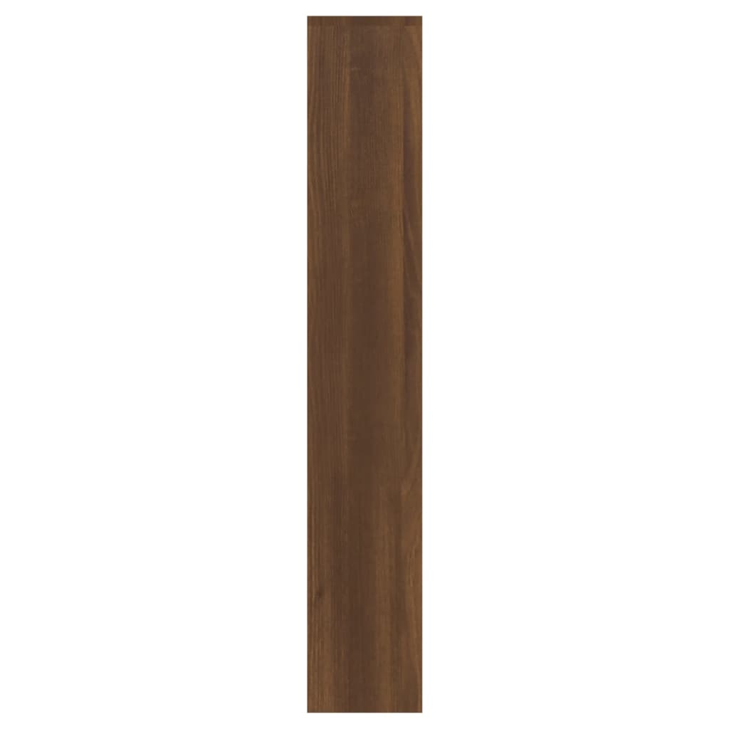 Armoire à chaussures miroir 3niveaux Chêne marron 63x17x102,5cm - XIOS