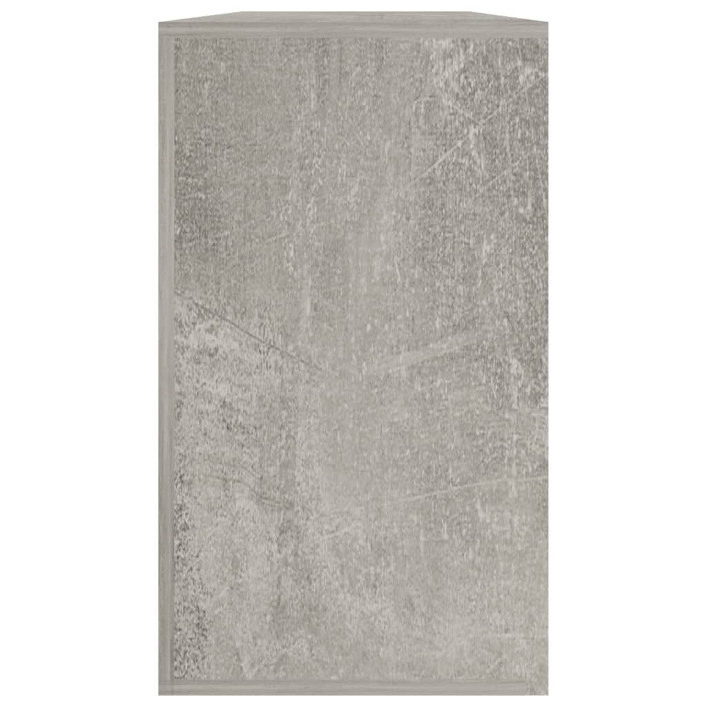 Banc à chaussures Gris béton 80x24x45 cm Bois d'ingénierie - XIOS