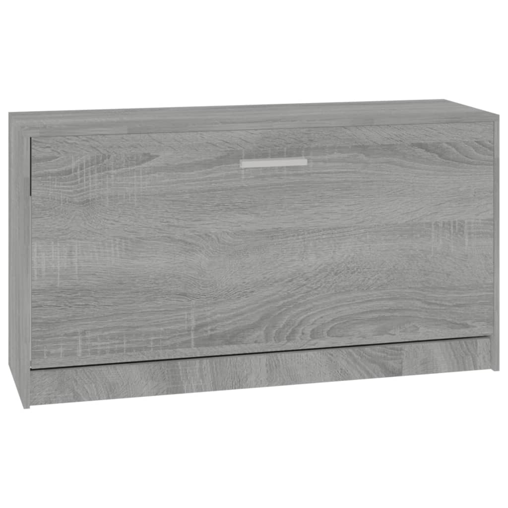 Banc à chaussures Sonoma gris 80x24x45 cm Bois d'ingénierie - XIOS