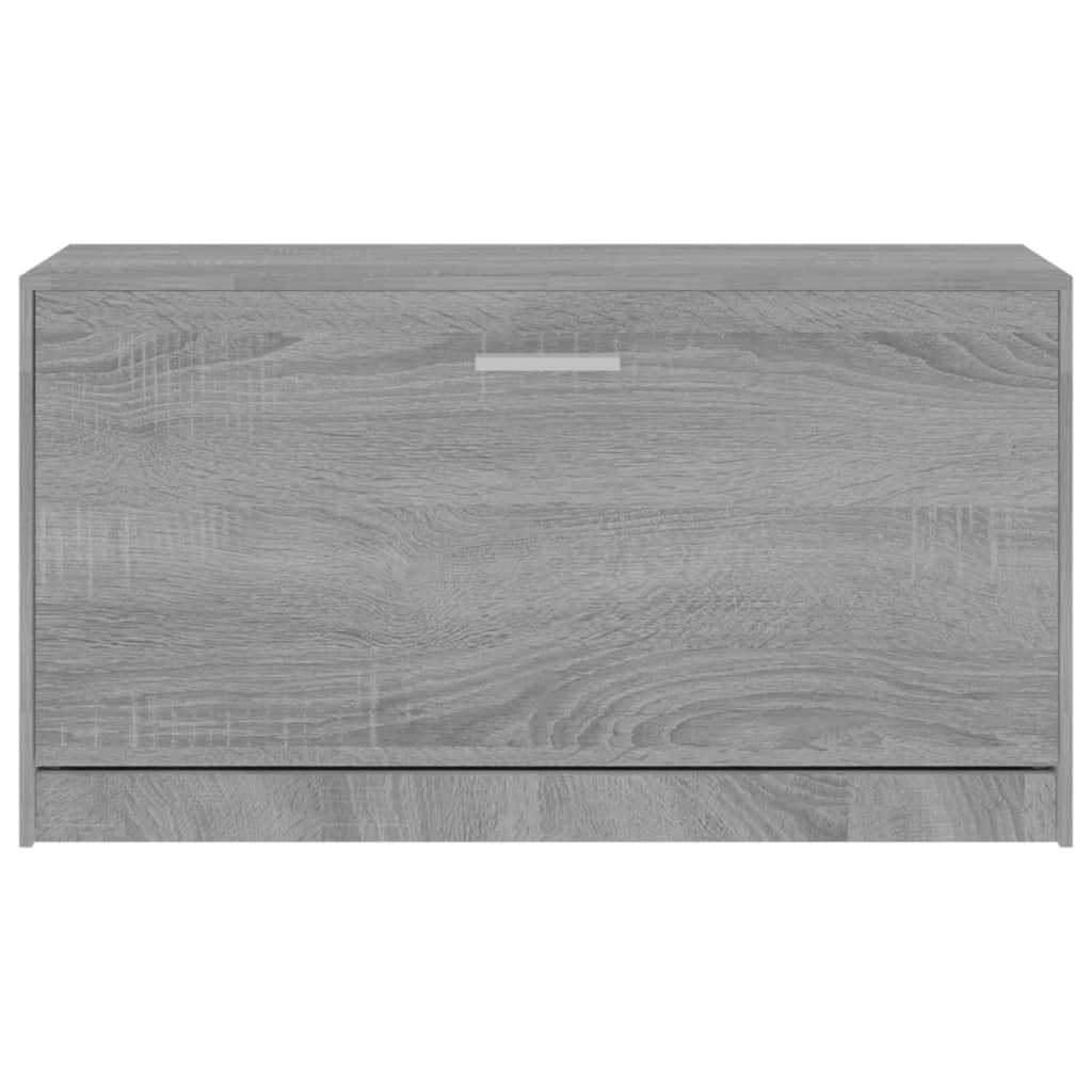 Banc à chaussures Sonoma gris 80x24x45 cm Bois d'ingénierie - XIOS