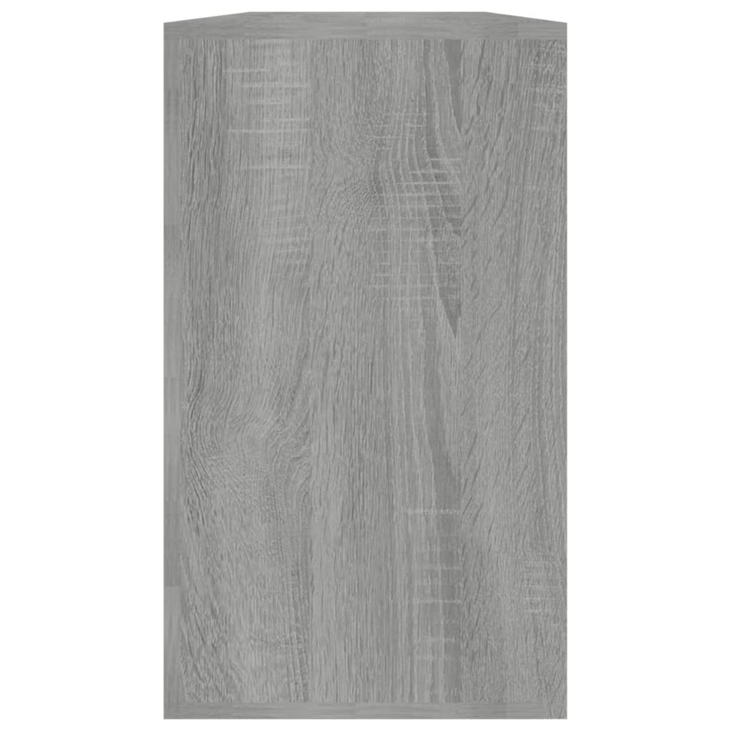Banc à chaussures Sonoma gris 80x24x45 cm Bois d'ingénierie - XIOS