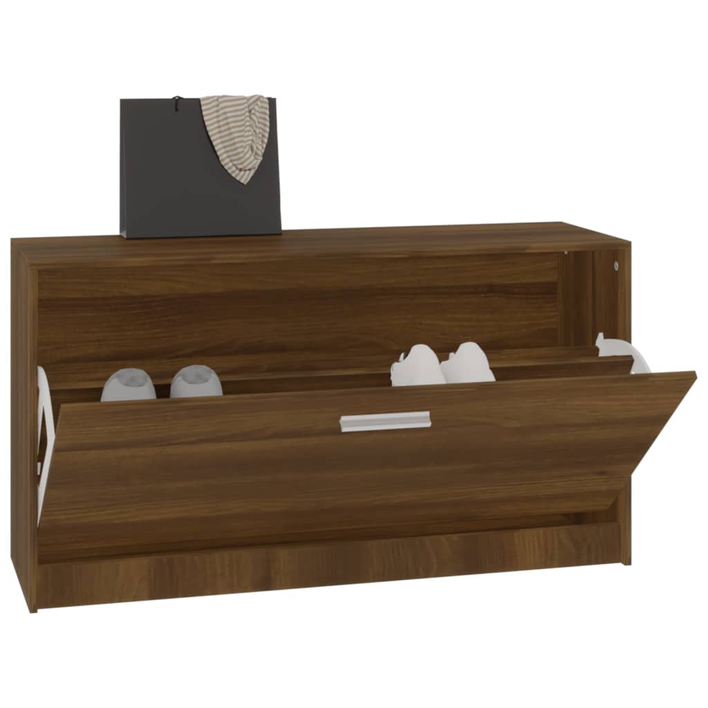 Banc à chaussures Chêne marron 80x24x45 cm Bois d'ingénierie - XIOS