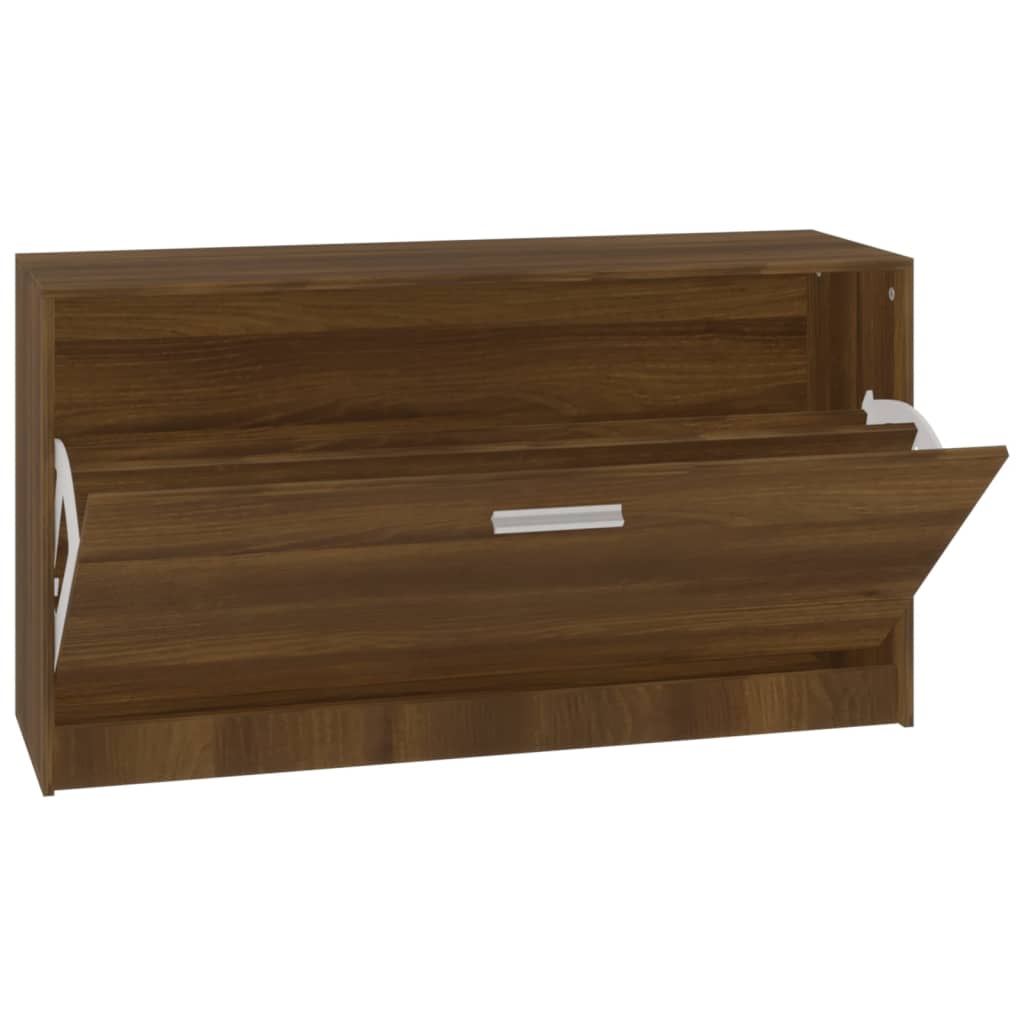 Banc à chaussures Chêne marron 80x24x45 cm Bois d'ingénierie - XIOS
