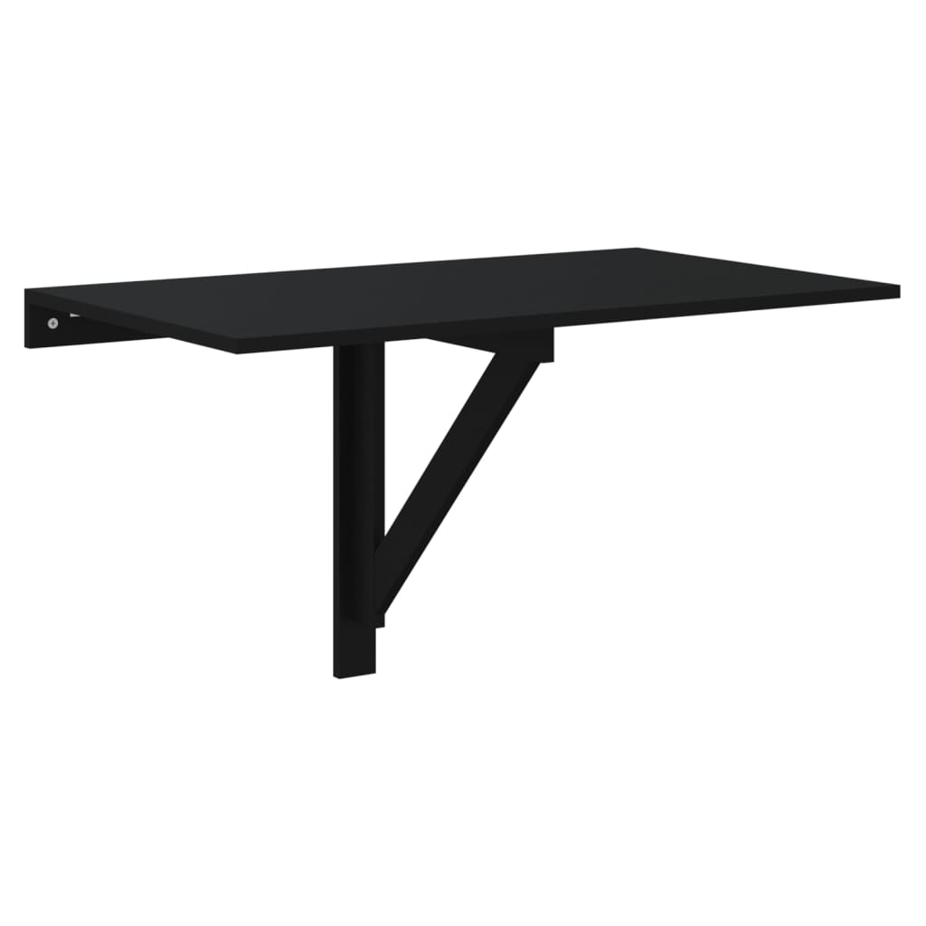 Table murale pliable Noir 100x60x56 cm Bois d'ingénierie Tables pliantes vidaXL