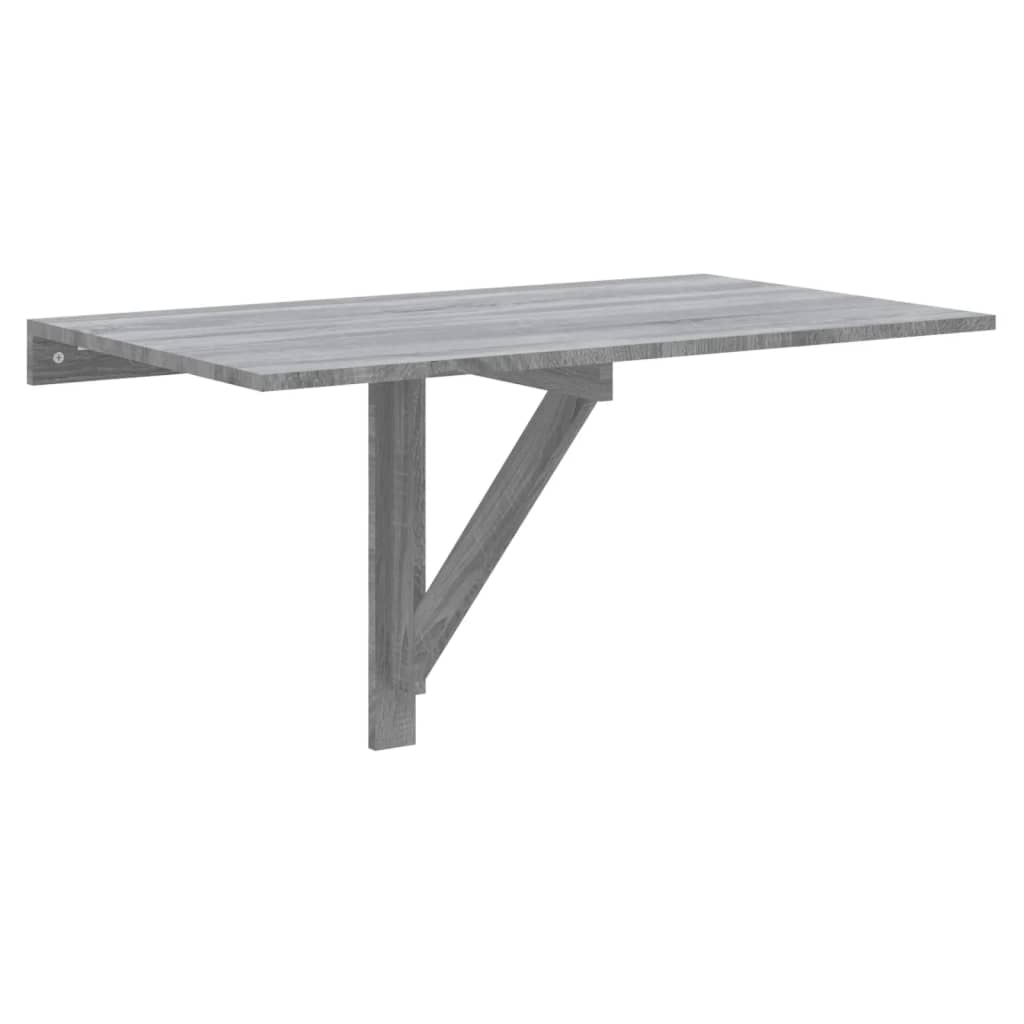 Table murale pliable Sonoma gris 100x60x56 cm Bois d'ingénierie Tables pliantes vidaXL
