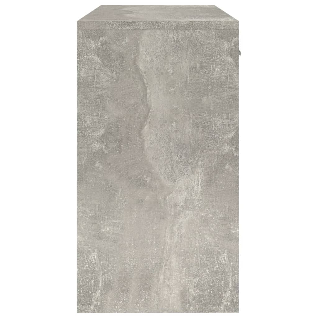 Bureau avec tiroir et armoire Gris béton 100x40x73 cm - XIOS