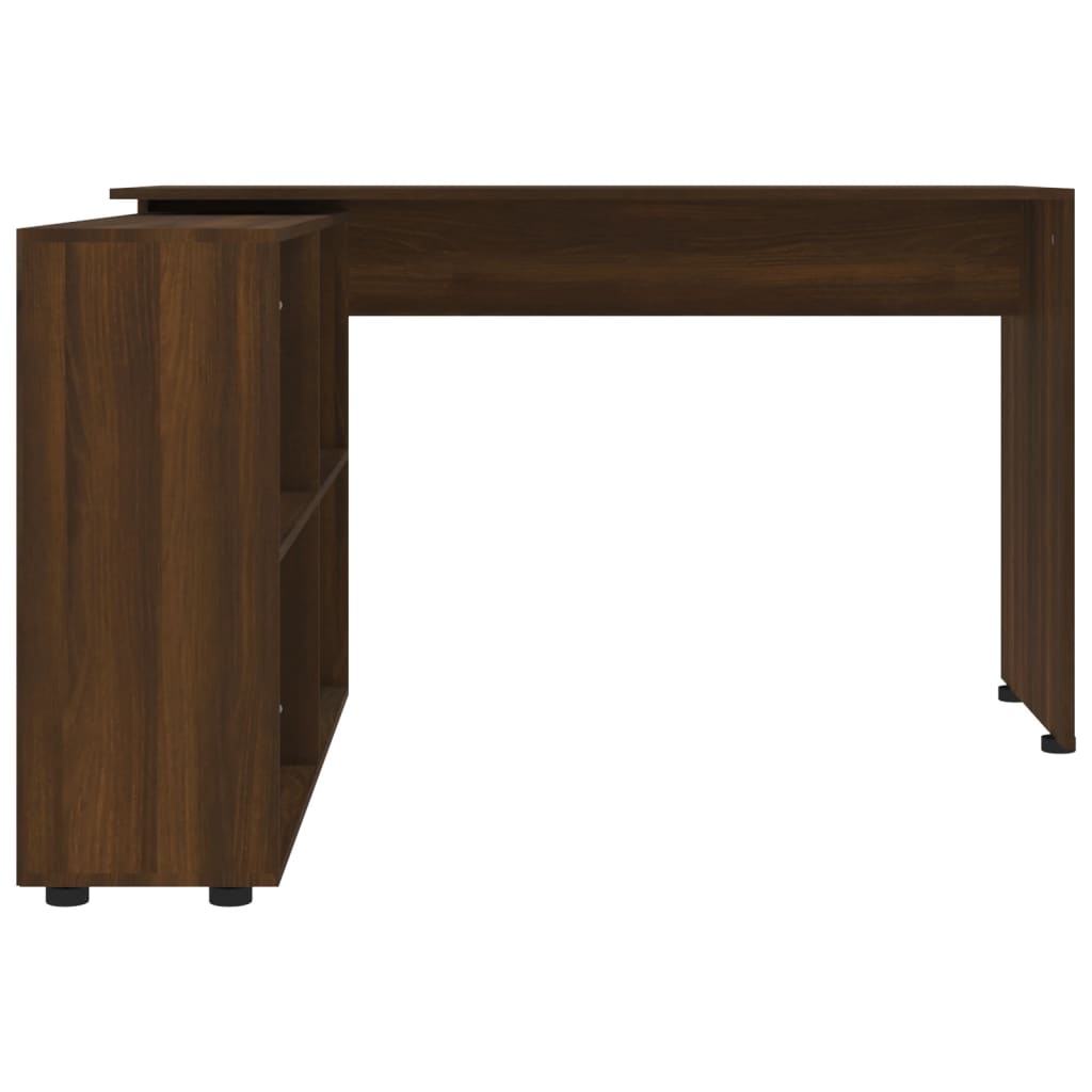 Bureau d'angle Chêne marron Bois d'ingénierie Bureaux vidaXL   