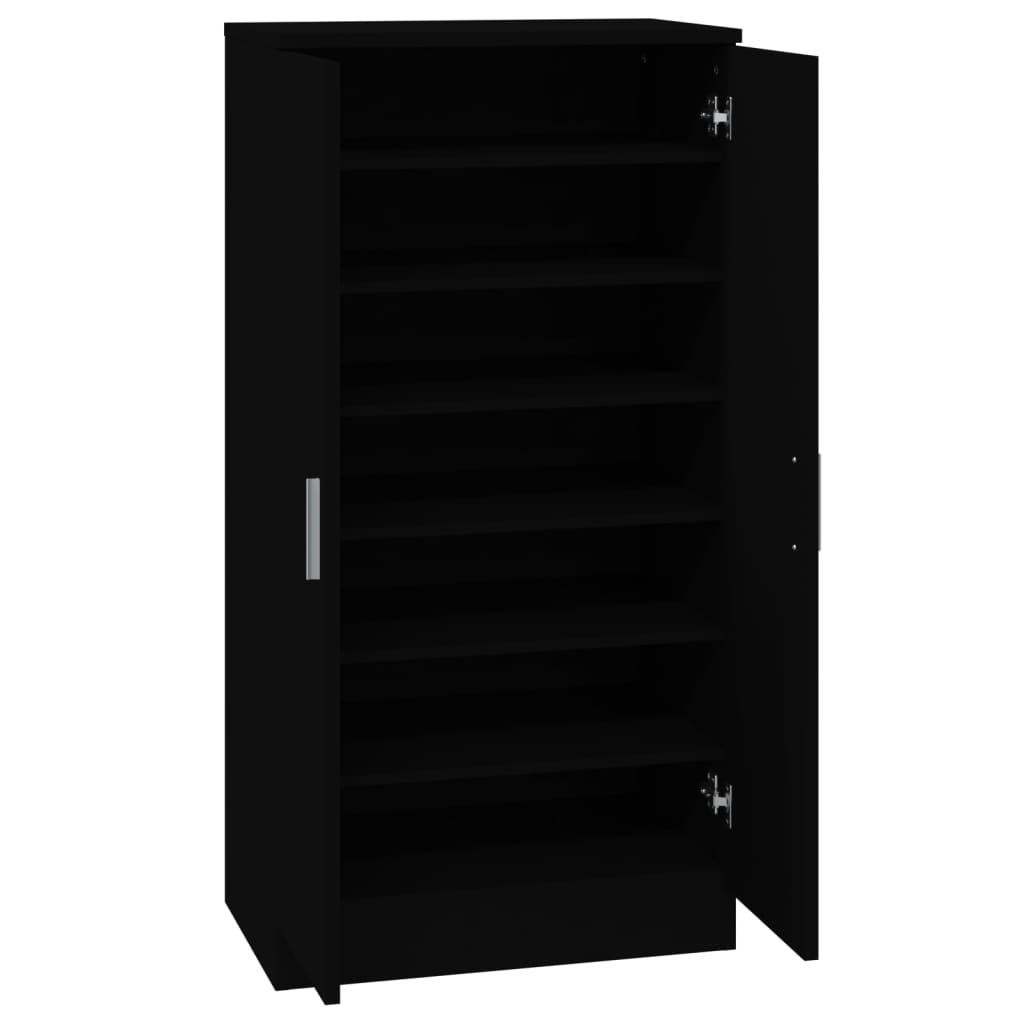 Armoire à chaussures Noir 55x35x108 cm Bois d'ingénierie - XIOS