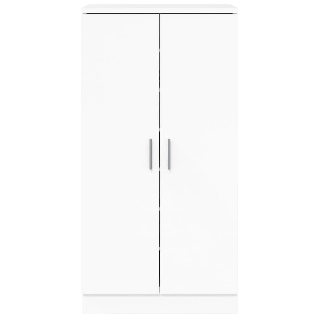 Armoire à chaussure Blanc brillant 55x35x108 cm Bois ingénierie - XIOS