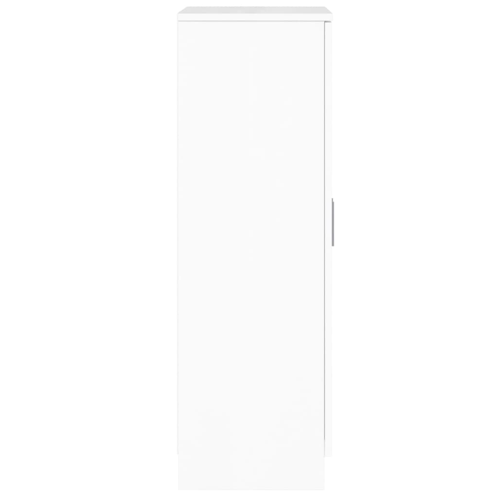 Armoire à chaussure Blanc brillant 55x35x108 cm Bois ingénierie - XIOS