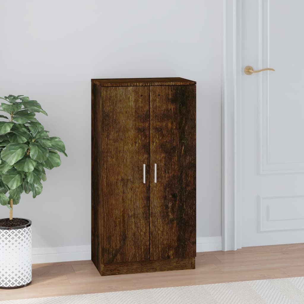 Armoire à chaussures Chêne fumé 55x35x108 cm Bois d'ingénierie - XIOS