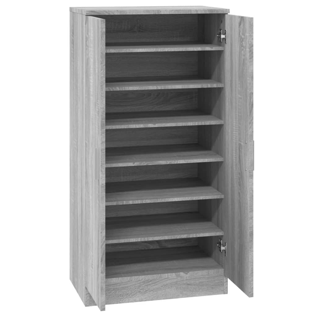 Armoire à chaussures Sonoma gris 55x35x108 cm Bois d'ingénierie - XIOS