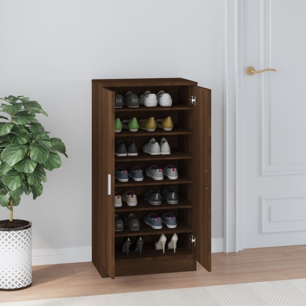 Armoire à chaussures Chêne marron 55x35x108cm Bois d'ingénierie - XIOS