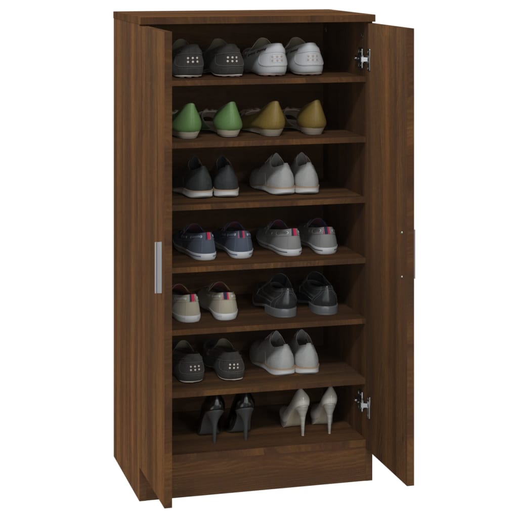 Armoire à chaussures Chêne marron 55x35x108cm Bois d'ingénierie - XIOS