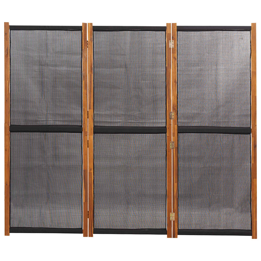 Cloison de séparation 3 panneaux Noir 210x180 cm - XIOS